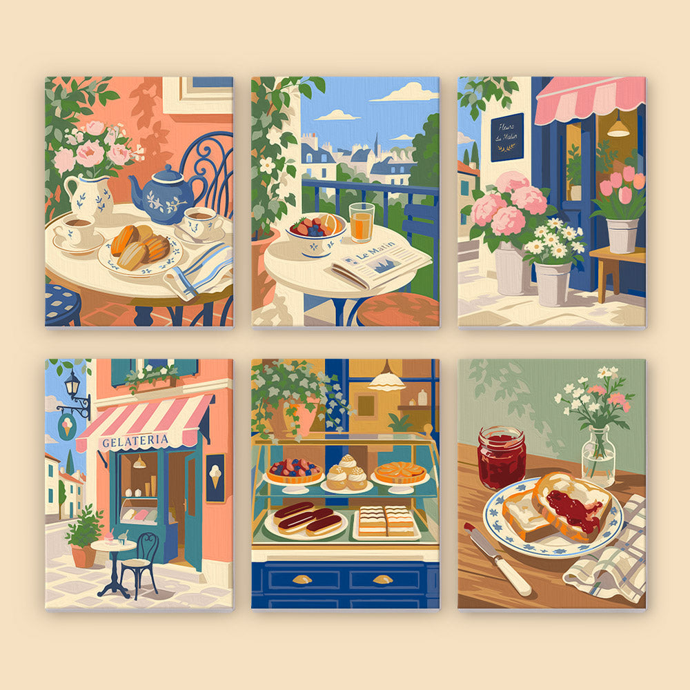 Gelateria and Croissant Mornings mini paint by numbers – image 8