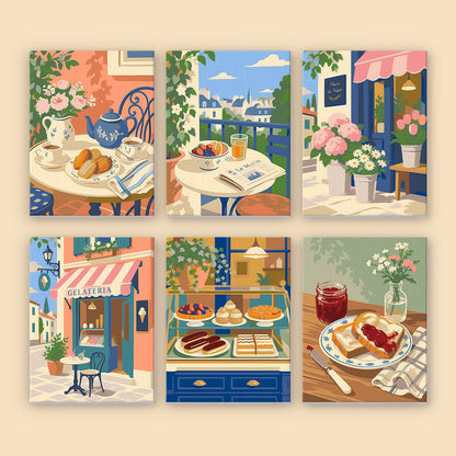 Gelateria and Croissant Mornings mini paint by numbers – image 8