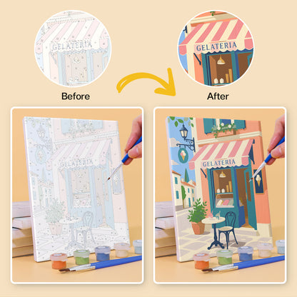 Gelateria and Croissant Mornings mini paint by numbers – image 10