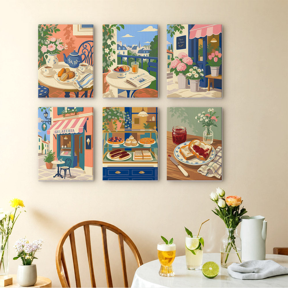 Gelateria and Croissant Mornings mini paint by numbers – image 14