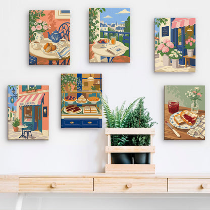 Gelateria and Croissant Mornings mini paint by numbers – image 15