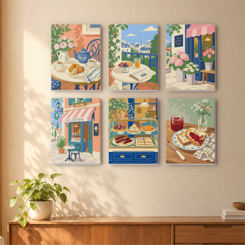 Gelateria and Croissant Mornings mini paint by numbers – image 16