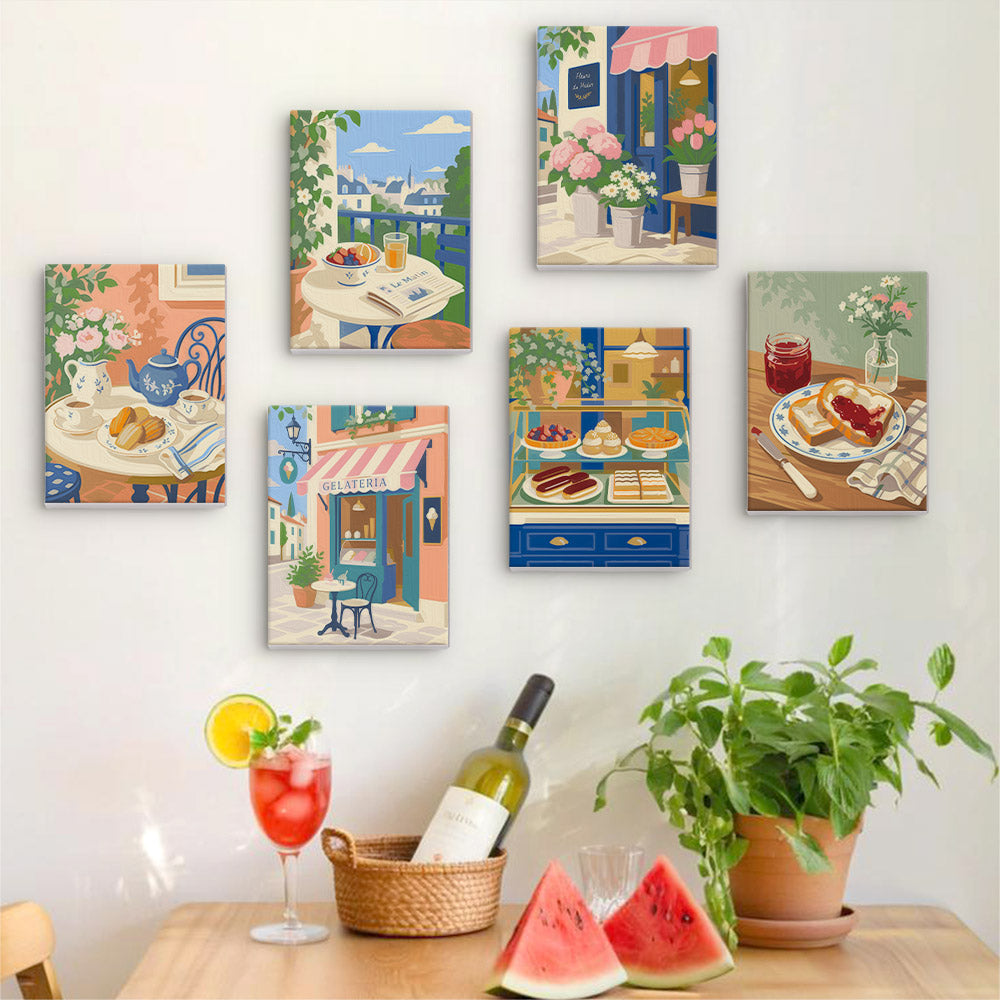 Gelateria and Croissant Mornings mini paint by numbers – image 17