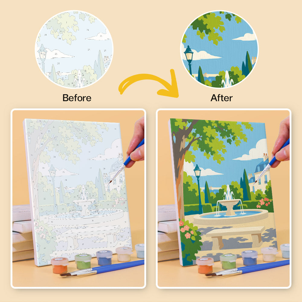 Sunny European Streets mini paint by numbers – image 10