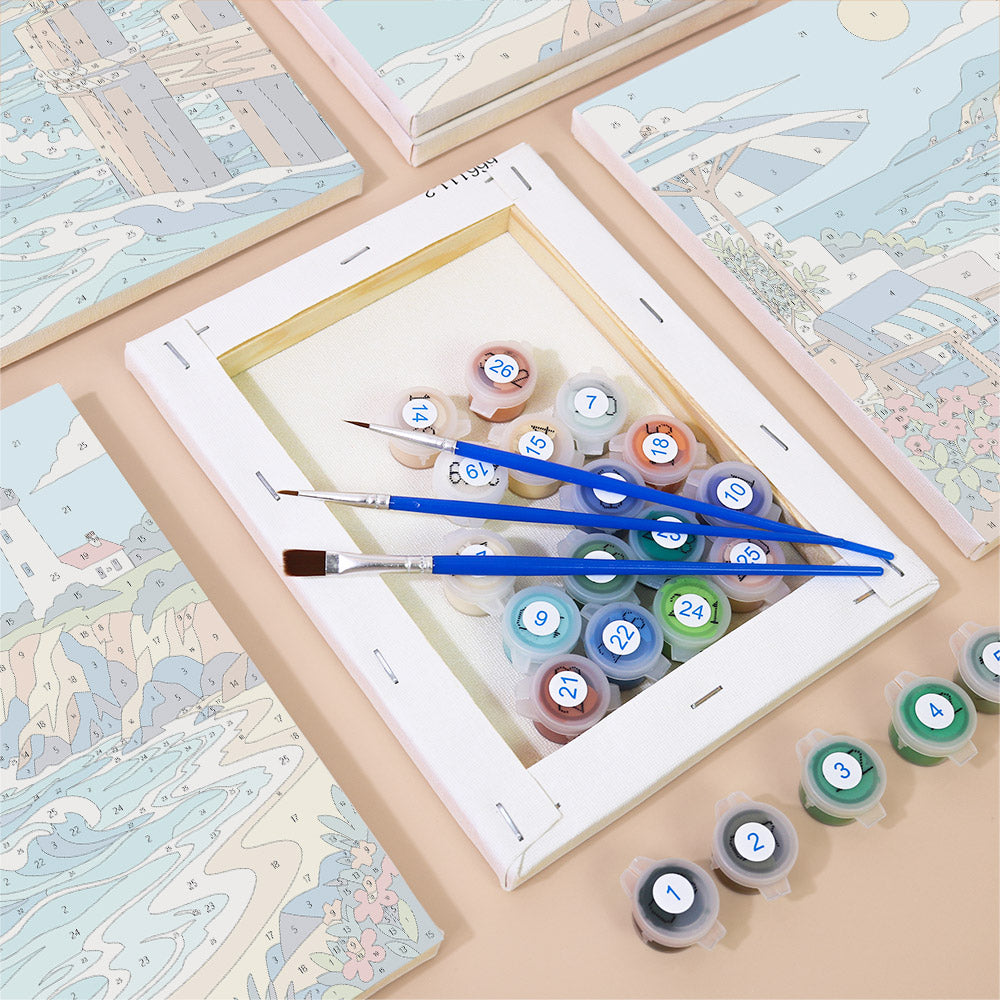 Coastal Seascapes mini paint by numbers – image 2