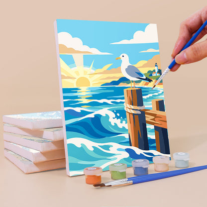Coastal Seascapes mini paint by numbers – image 3