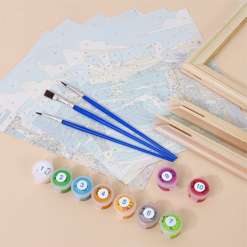 Coastal Seascapes mini paint by numbers – image 11