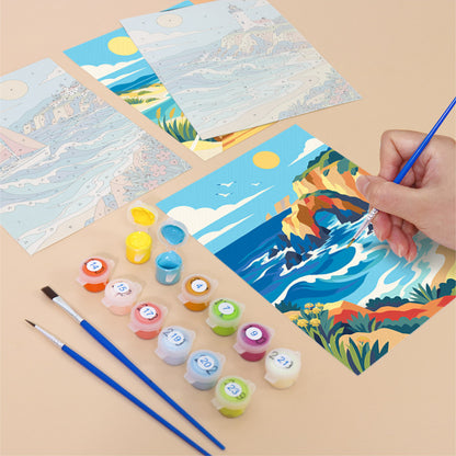 Coastal Seascapes mini paint by numbers – image 12