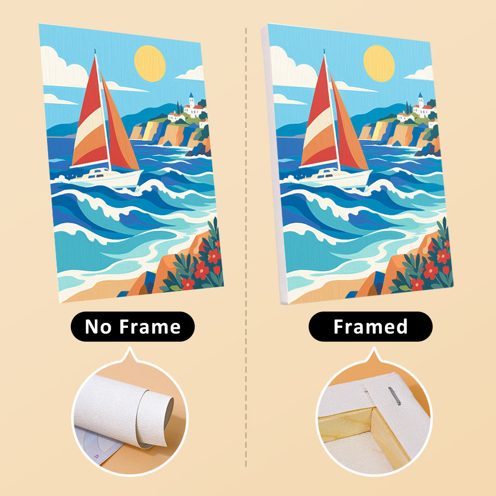 Coastal Seascapes mini paint by numbers – image 13
