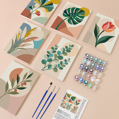 Modern Botanical Prints mini paint by numbers – image 1