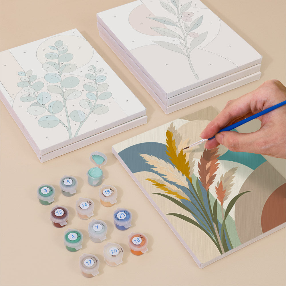 Modern Botanical Prints mini paint by numbers – image 4