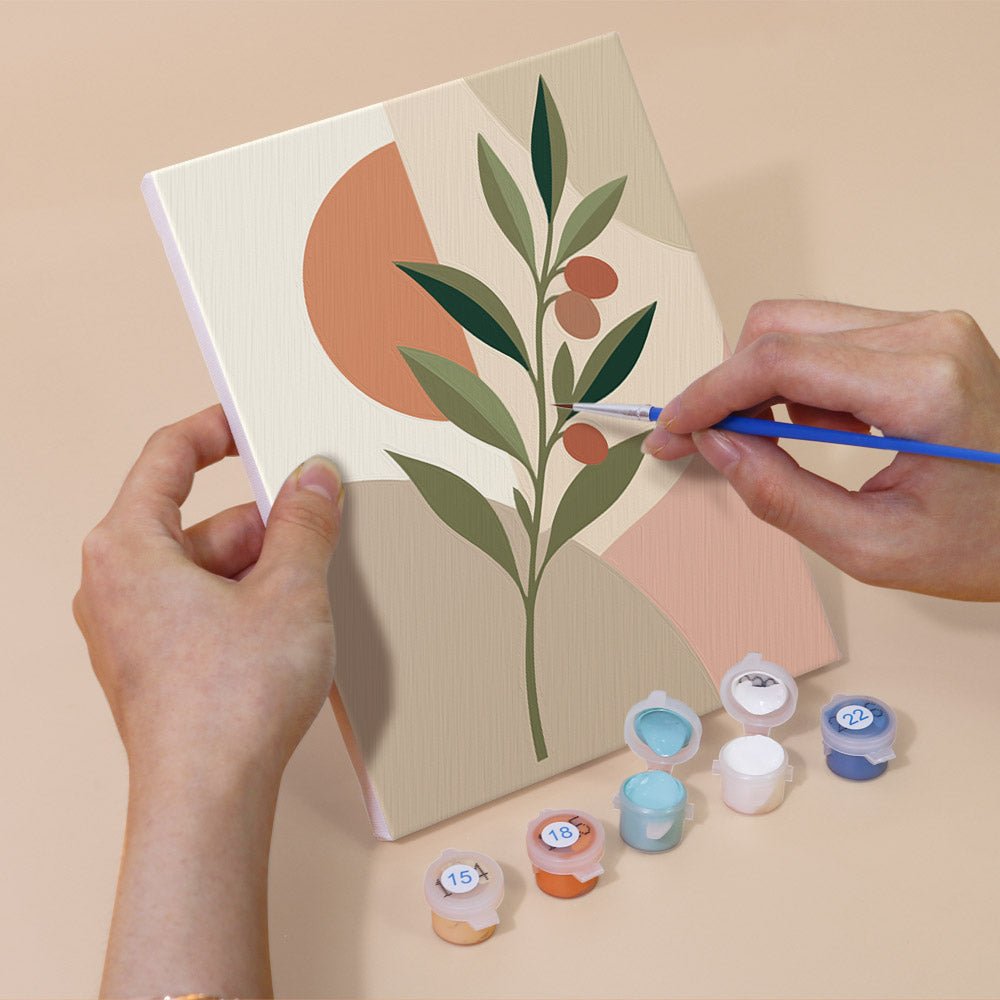 Modern Botanical Prints mini paint by numbers – image 5