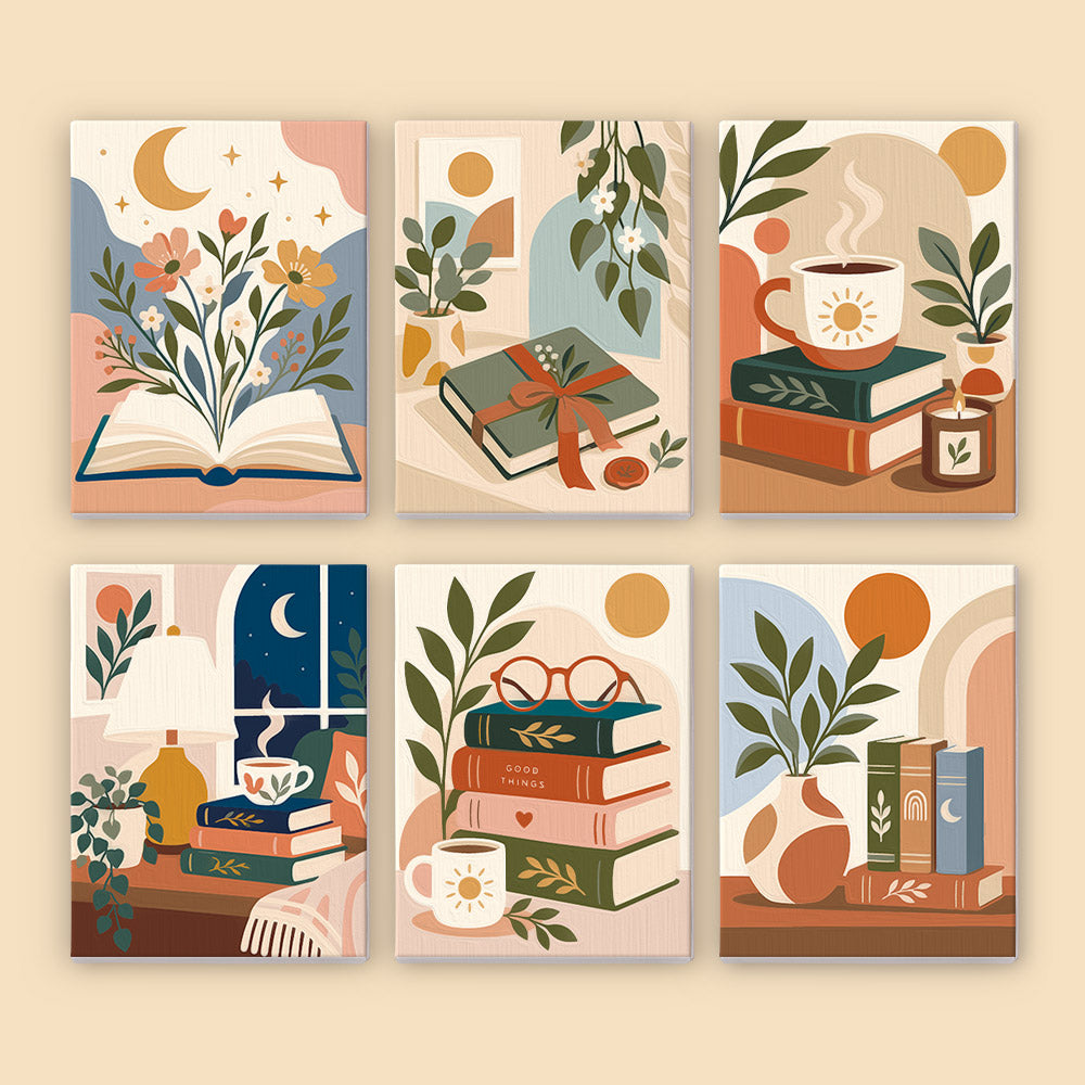 Cozy Reading Moments mini paint by numbers – image 8