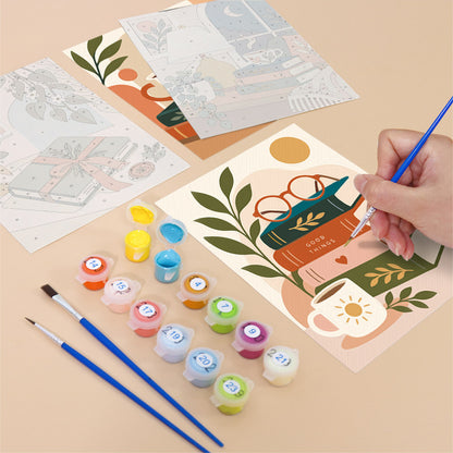 Cozy Reading Moments mini paint by numbers – image 12