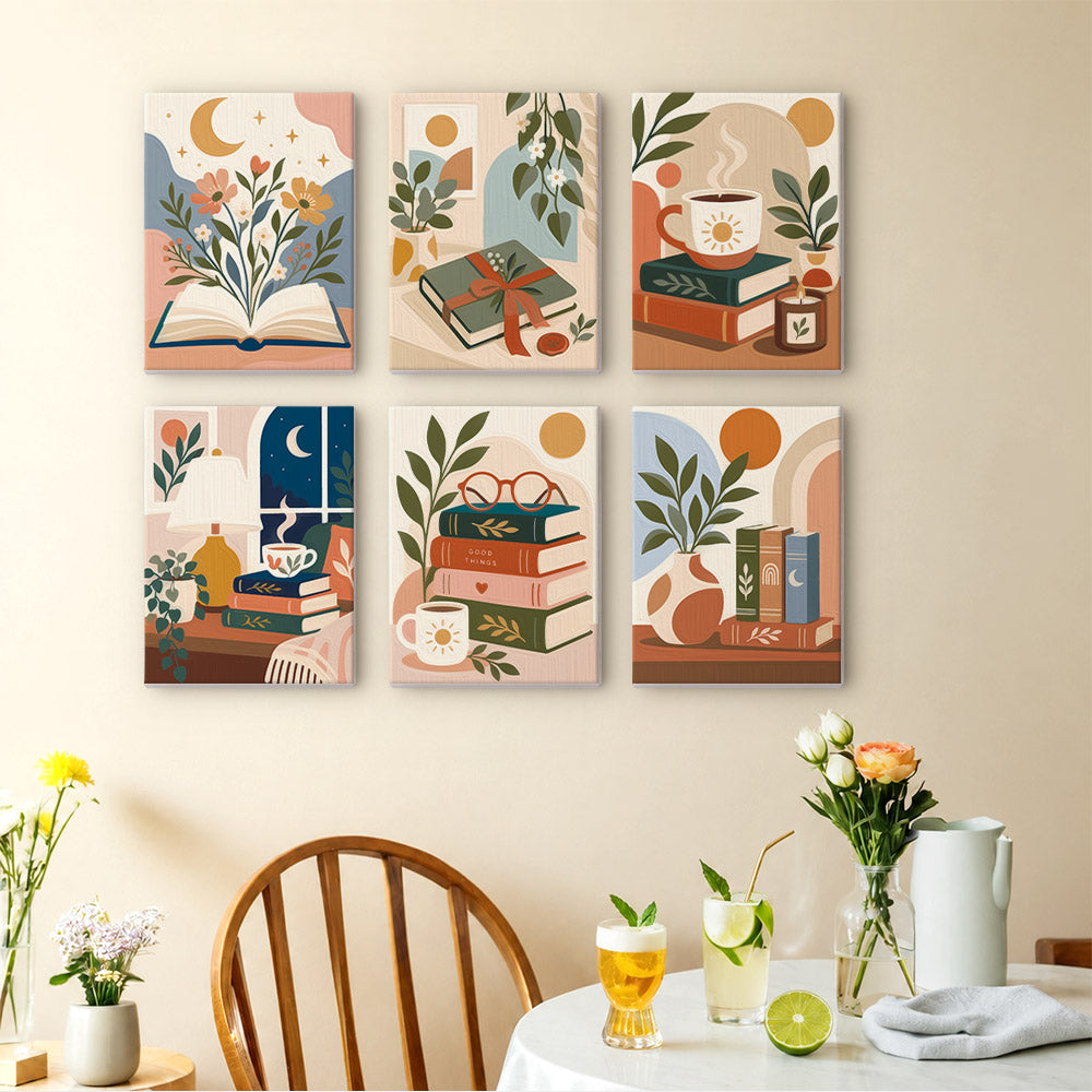 Cozy Reading Moments mini paint by numbers – image 14
