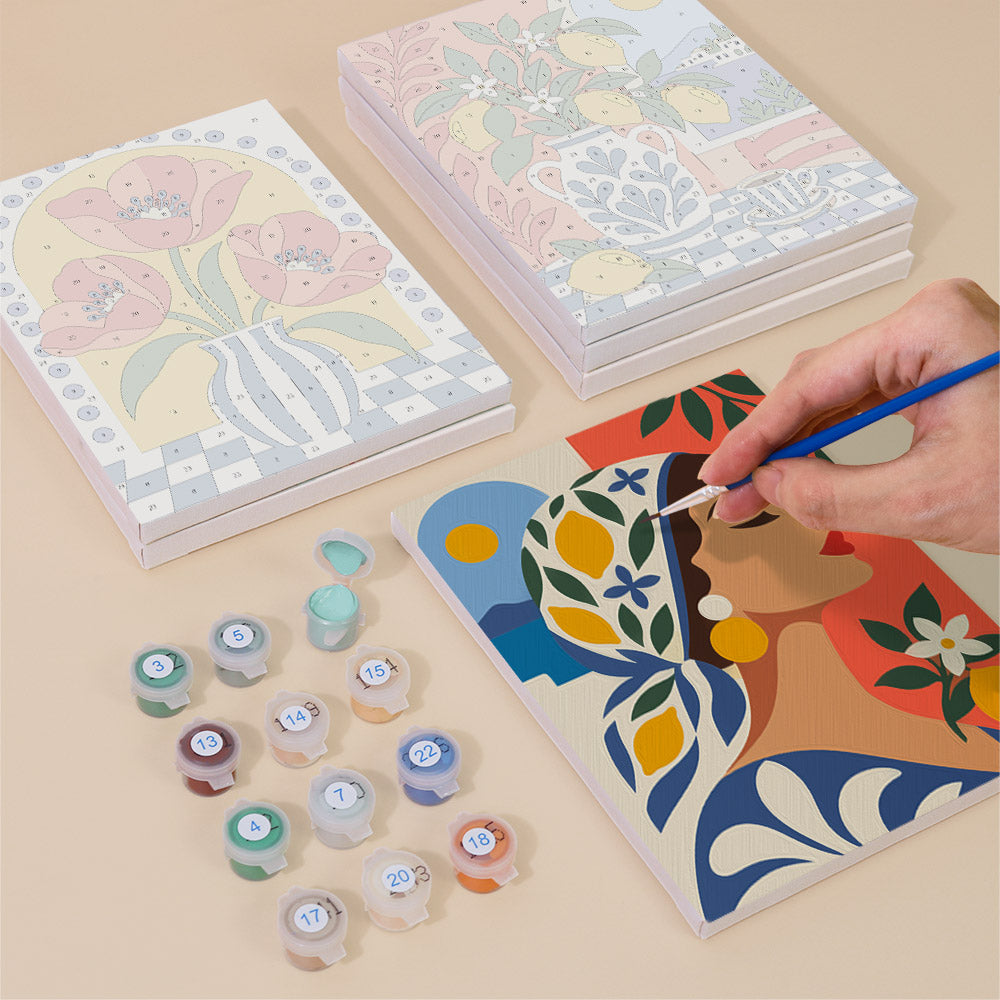 Mediterranean Summer Prints mini paint by numbers – image 4