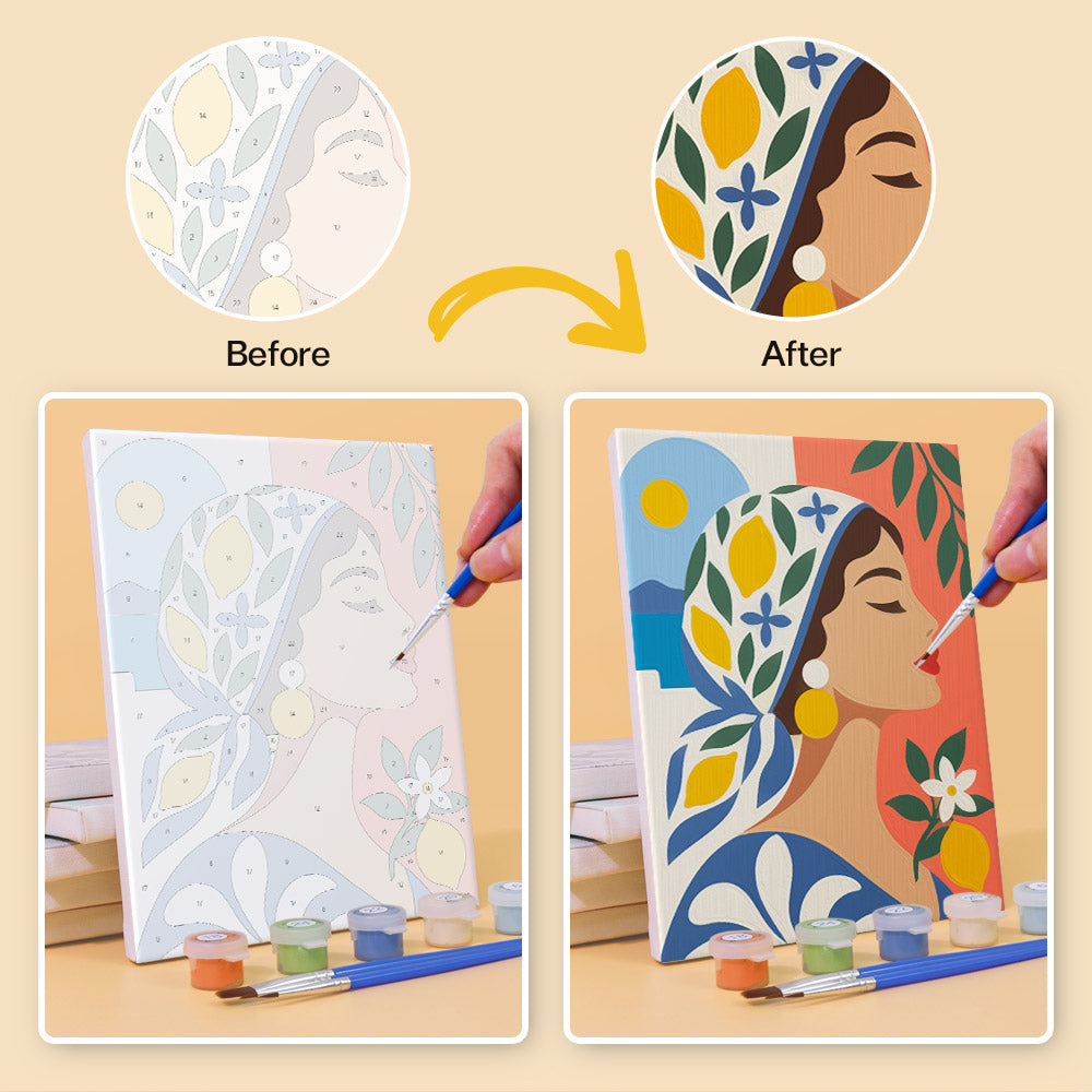 Mediterranean Summer Prints mini paint by numbers – image 10