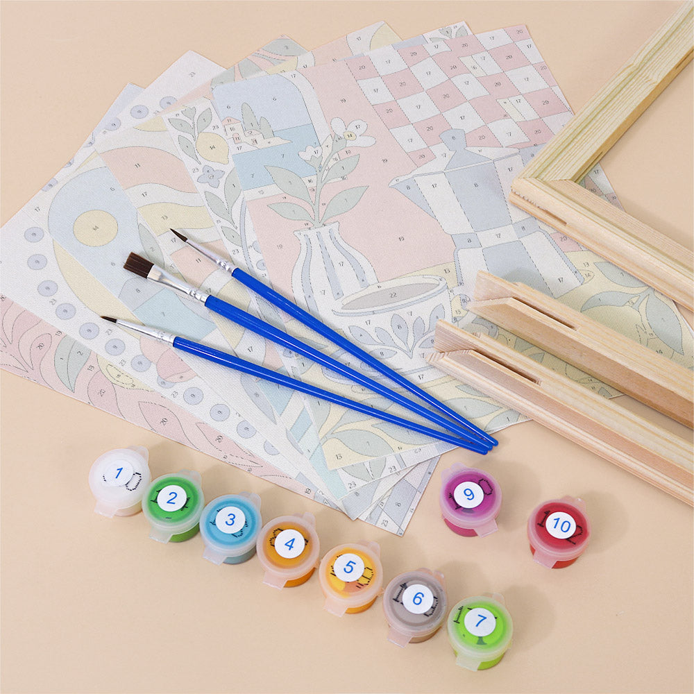Mediterranean Summer Prints mini paint by numbers – image 11