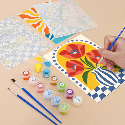 Mediterranean Summer Prints mini paint by numbers – image 12