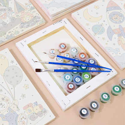 Playful Animal Adventures mini paint by numbers – image 2