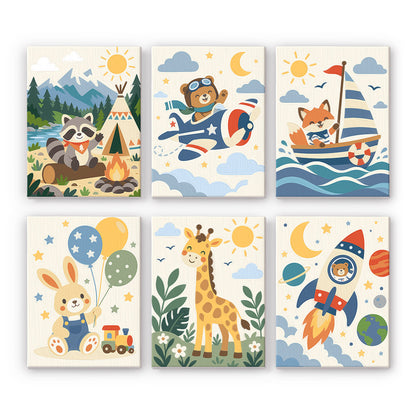 Playful Animal Adventures mini paint by numbers – image 7
