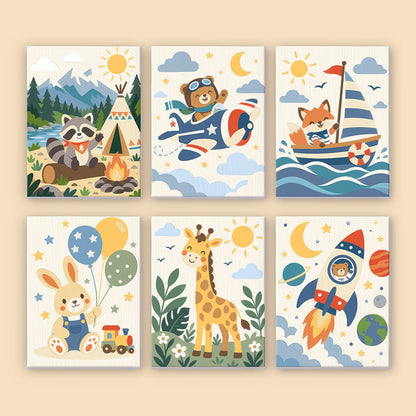 Playful Animal Adventures mini paint by numbers – image 8
