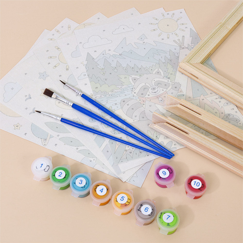Playful Animal Adventures mini paint by numbers – image 11