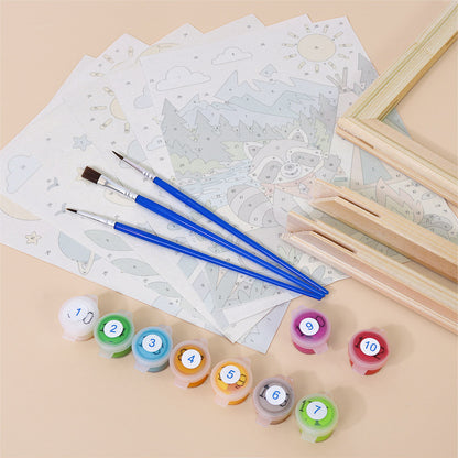 Playful Animal Adventures mini paint by numbers – image 11