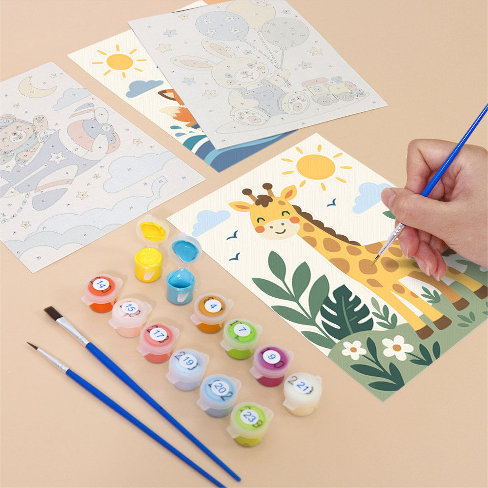 Playful Animal Adventures mini paint by numbers – image 12