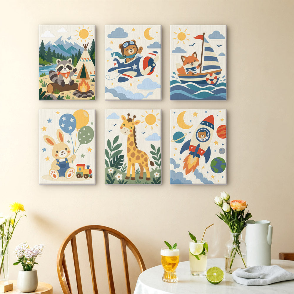 Playful Animal Adventures mini paint by numbers – image 14