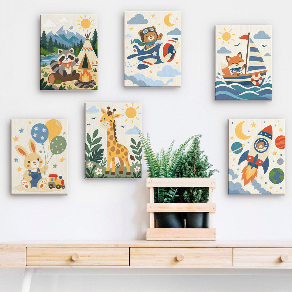 Playful Animal Adventures mini paint by numbers – image 15