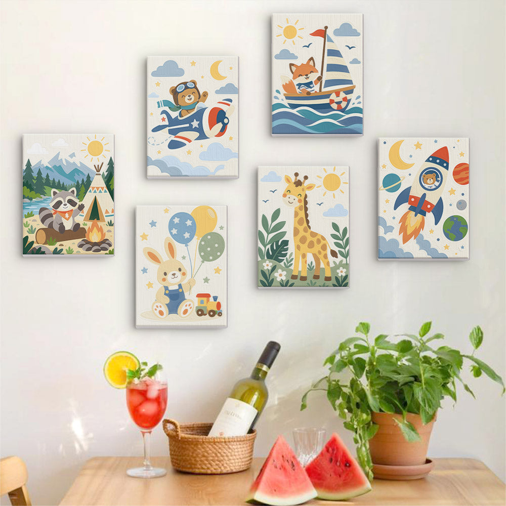Playful Animal Adventures mini paint by numbers – image 17