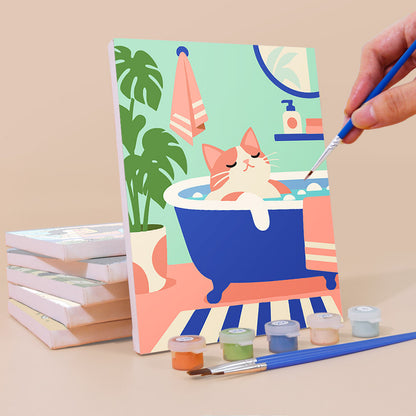 Black Cat Moments mini paint by numbers – image 3