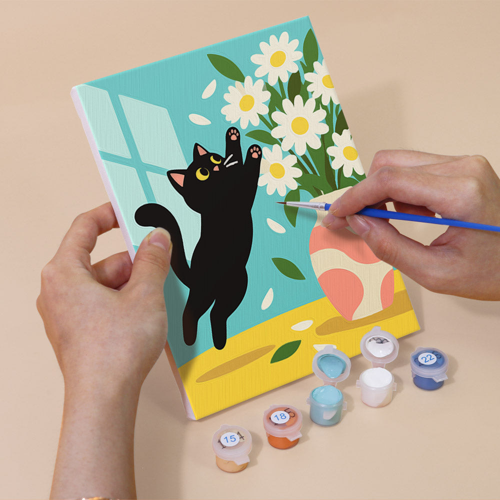 Black Cat Moments mini paint by numbers – image 5