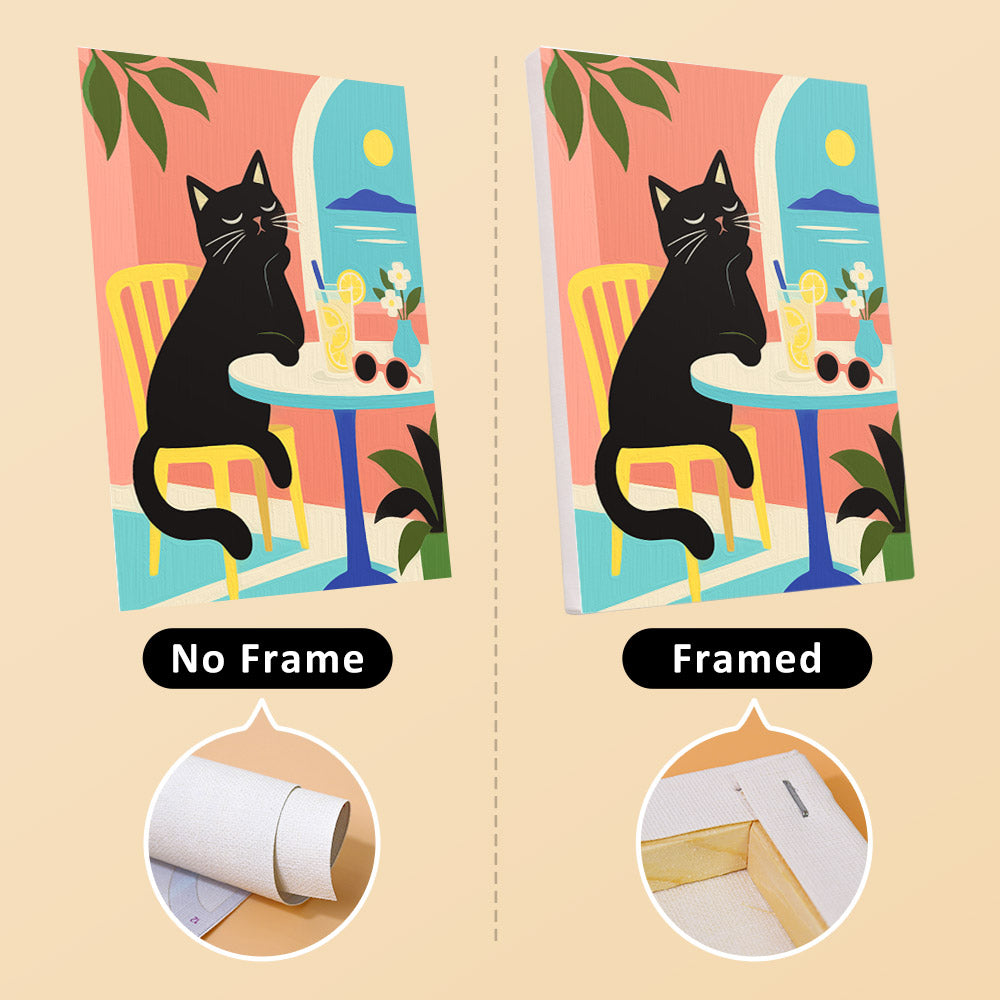 Black Cat Moments mini paint by numbers – image 13
