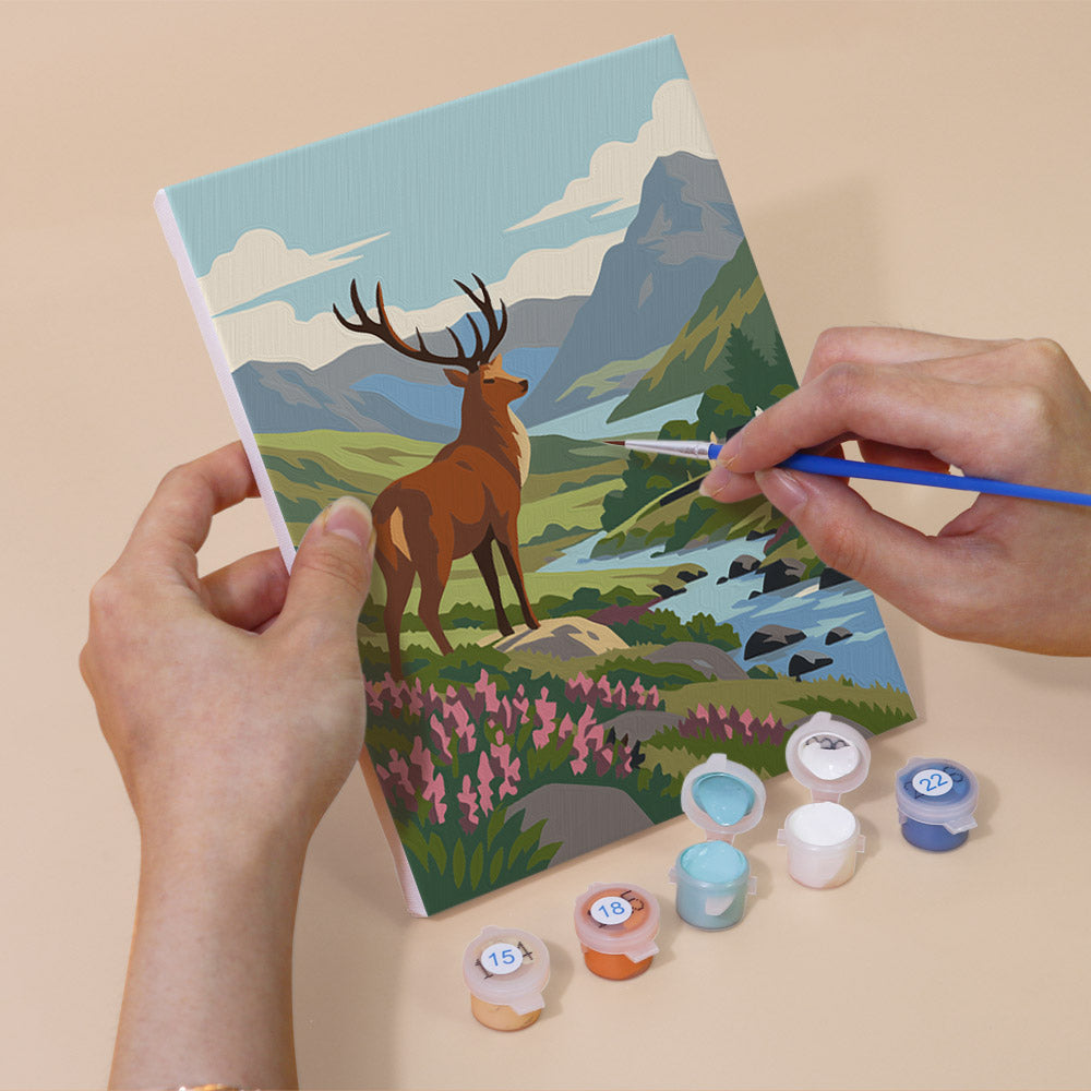 Puffin and Highland Cow Glens mini paint by numbers – image 5