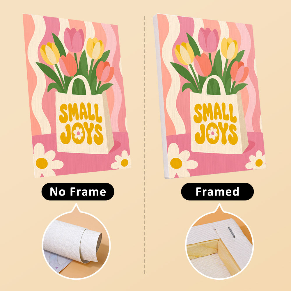 Positive Retro Florals mini paint by numbers – image 13