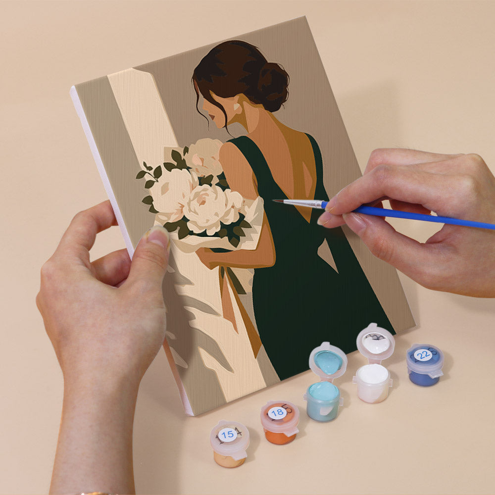 Backless Gowns and Wide Hats mini paint by numbers – image 5