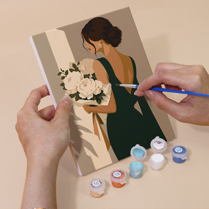 Backless Gowns and Wide Hats mini paint by numbers – image 5