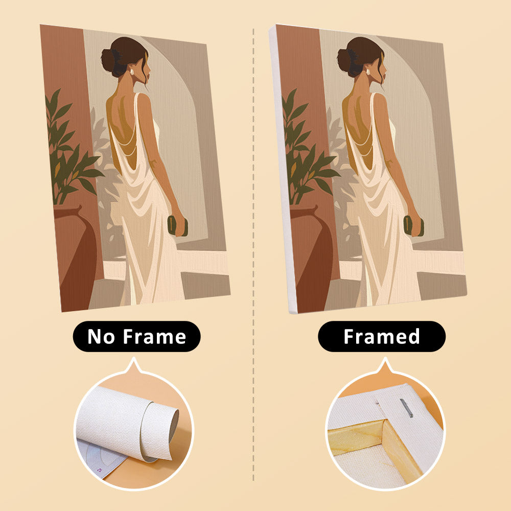 Backless Gowns and Wide Hats mini paint by numbers – image 13