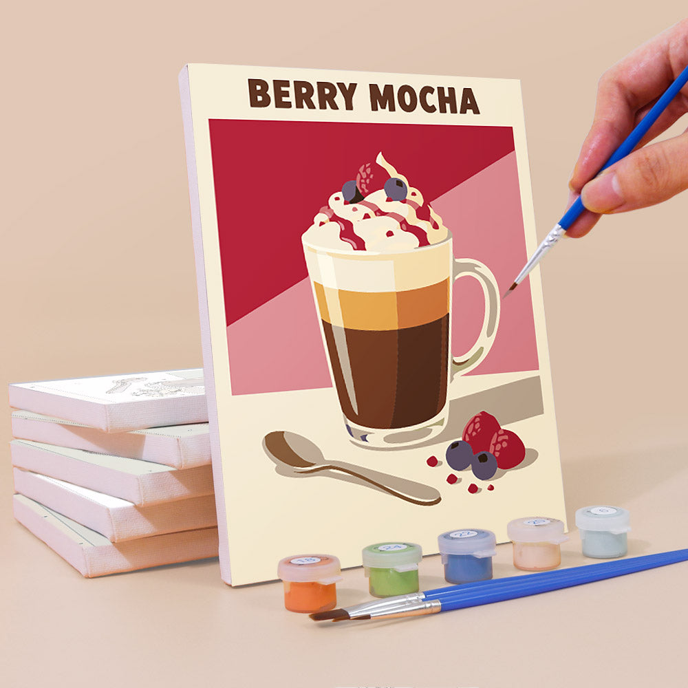 Flavored Latte Collection mini paint by numbers – image 3