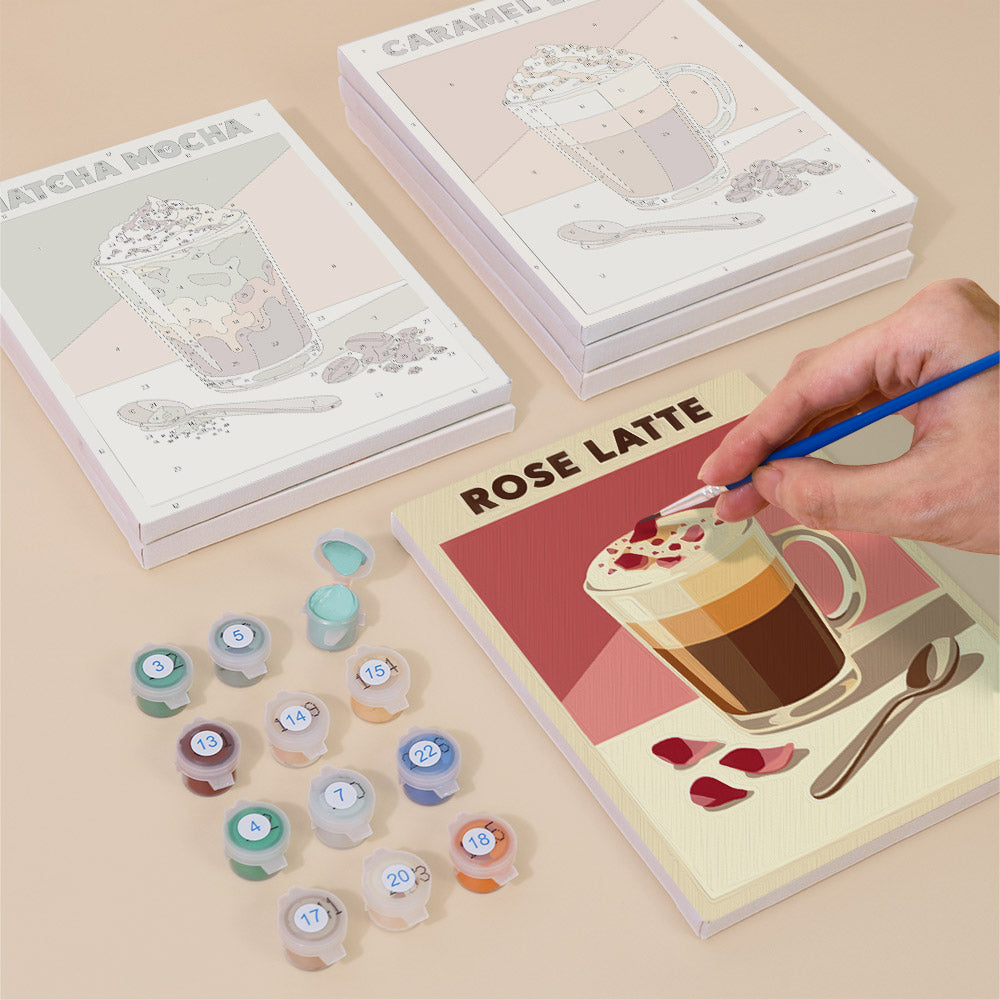 Flavored Latte Collection mini paint by numbers – image 4