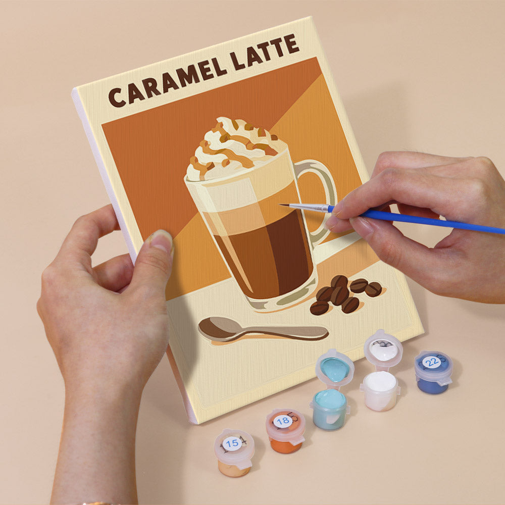 Flavored Latte Collection mini paint by numbers – image 5