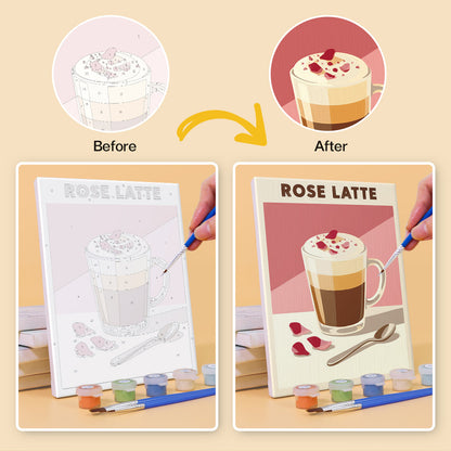 Flavored Latte Collection mini paint by numbers – image 10