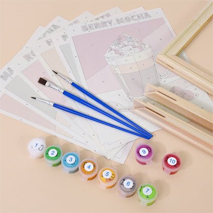 Flavored Latte Collection mini paint by numbers – image 11