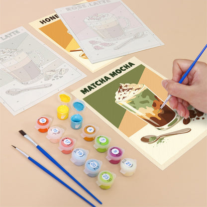 Flavored Latte Collection mini paint by numbers – image 12