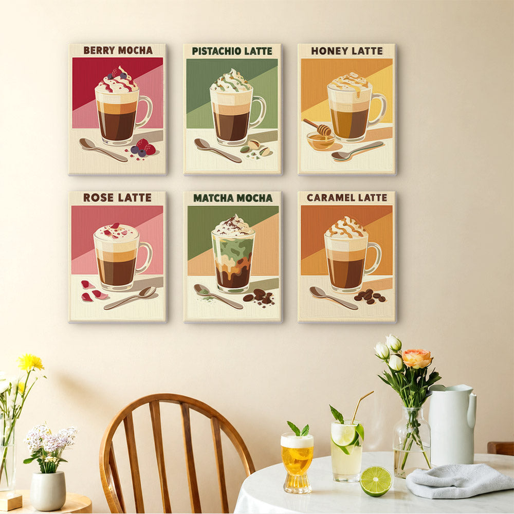 Flavored Latte Collection mini paint by numbers – image 14