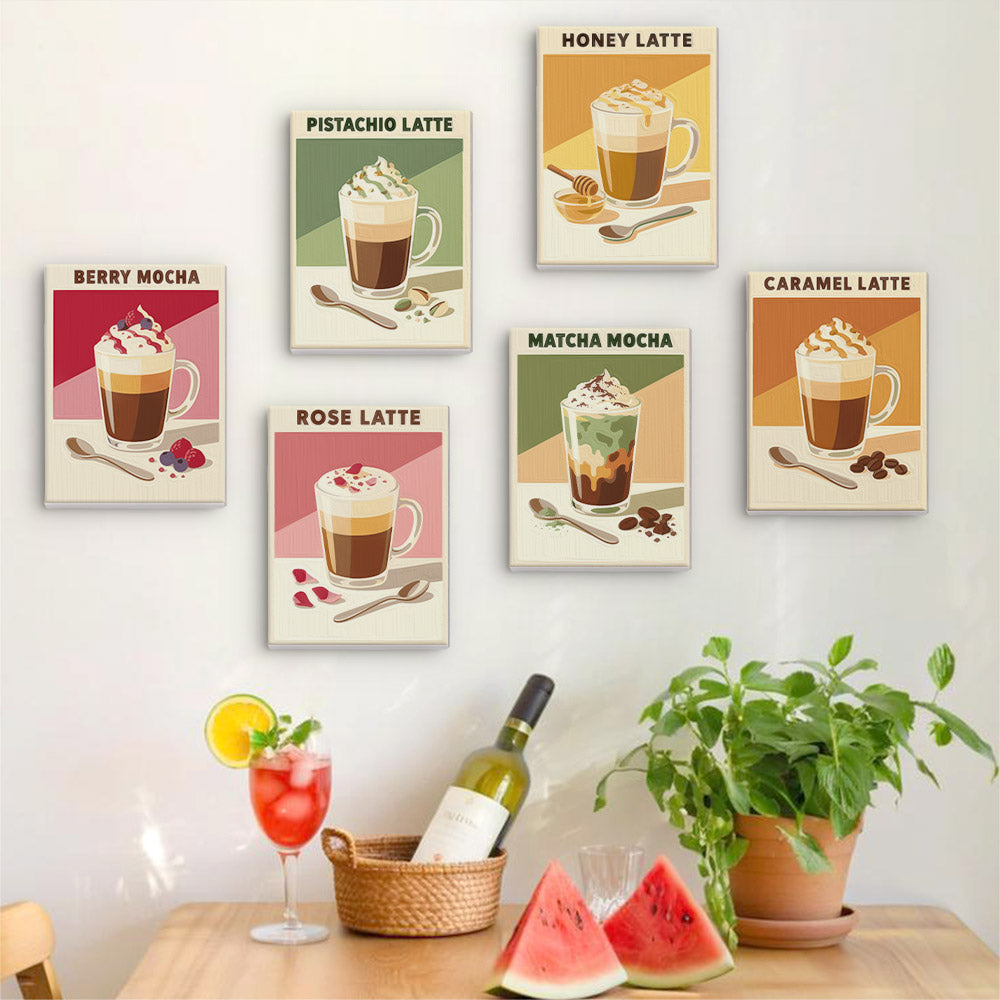 Flavored Latte Collection mini paint by numbers – image 17