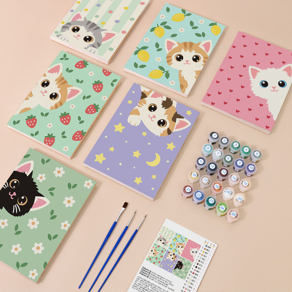 Playful Kitten Days mini paint by numbers – image 1