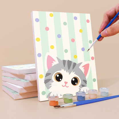 Playful Kitten Days mini paint by numbers – image 3